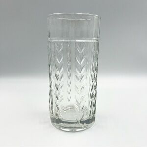 Vintage Anchor Hocking Laurel Leaf Pattern Highball Glasses 15oz Lightly Used